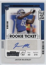 2021 Panini Contenders Rookie Ticket Javon McKinley #294 Auto 1u6