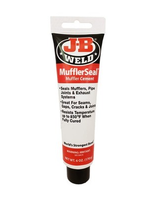 J-B Weld MufflerSeal Muffler Cement Plastic Tube 6 oz. 6 OUNCES, Dark Gray