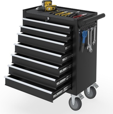 7 Drawers Rolling Tool Chest with Wheels, Rolling Tool Chest with Drawers, Por