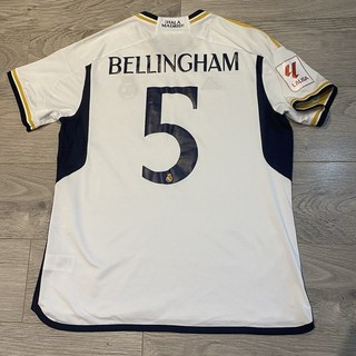 Real Madrid 2023/24 Home Shirt with Bellingham 5 on the back
