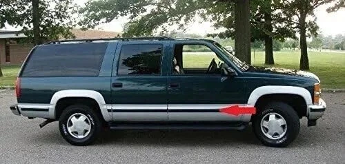 Autmotive Authority 1988-1998 Chevy Gmc Chrome Side Body Trim Molding Tahoe Pick Foto 4 de 4
