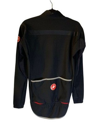 Castelli Rosso Corsa サイクルジャケット Castelli Rosso Corsa Cycling Jacket Womens Size L Black Wind