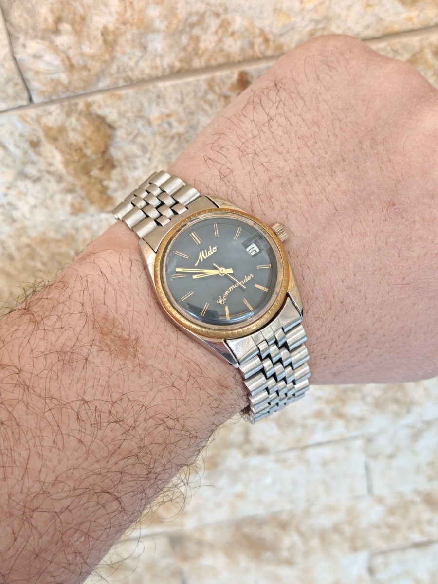 1970's Vintage Mido Commander Automatic 36mm Gents Watch Date