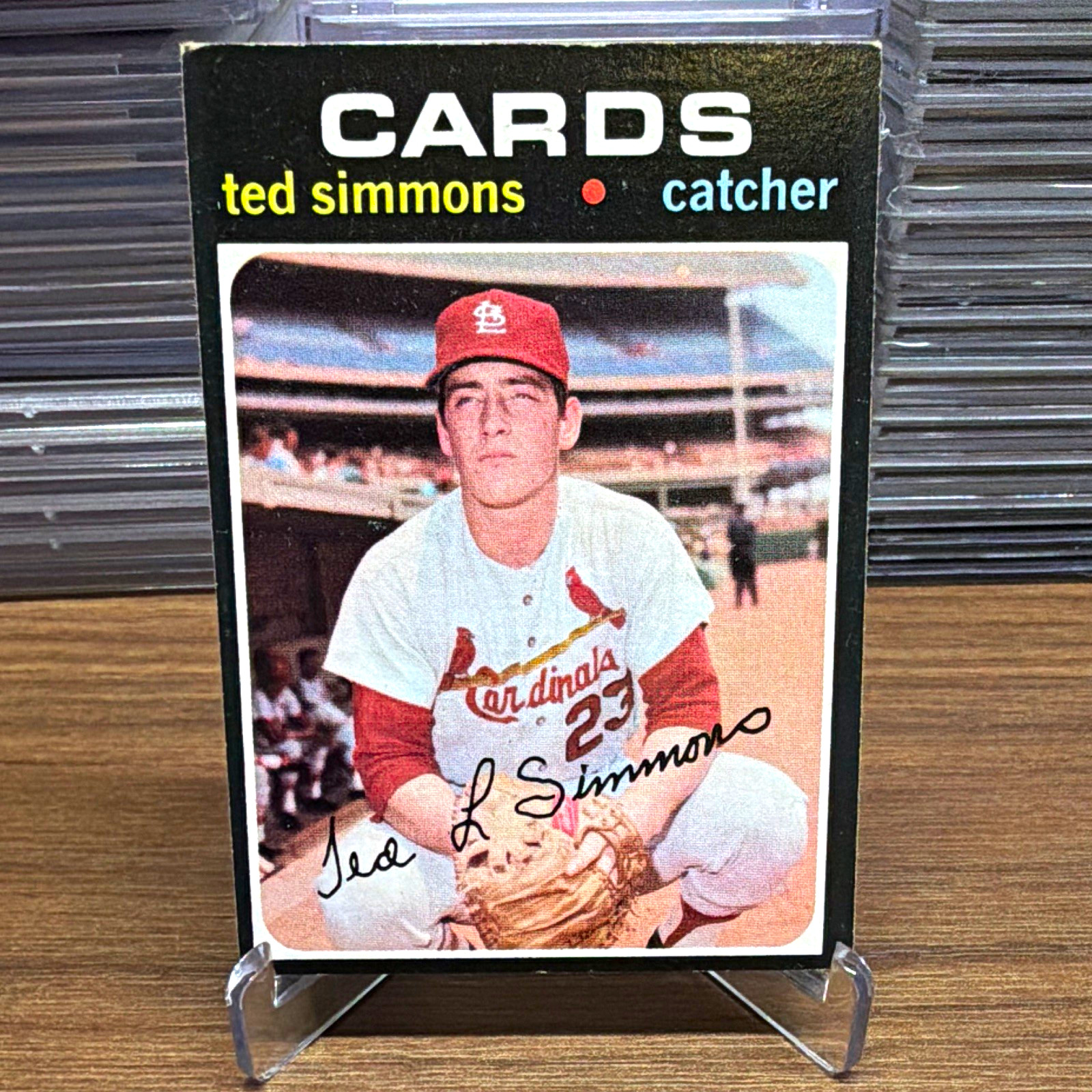Topps 1971 Topps Ted Simmons Rookie Base #117 St. Louis Cardinals
