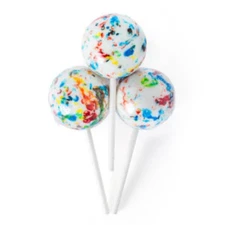 Psychedelic Jawbreaker on a Stick 2.25 Inches – Colorful Giant Hard Candy Treats