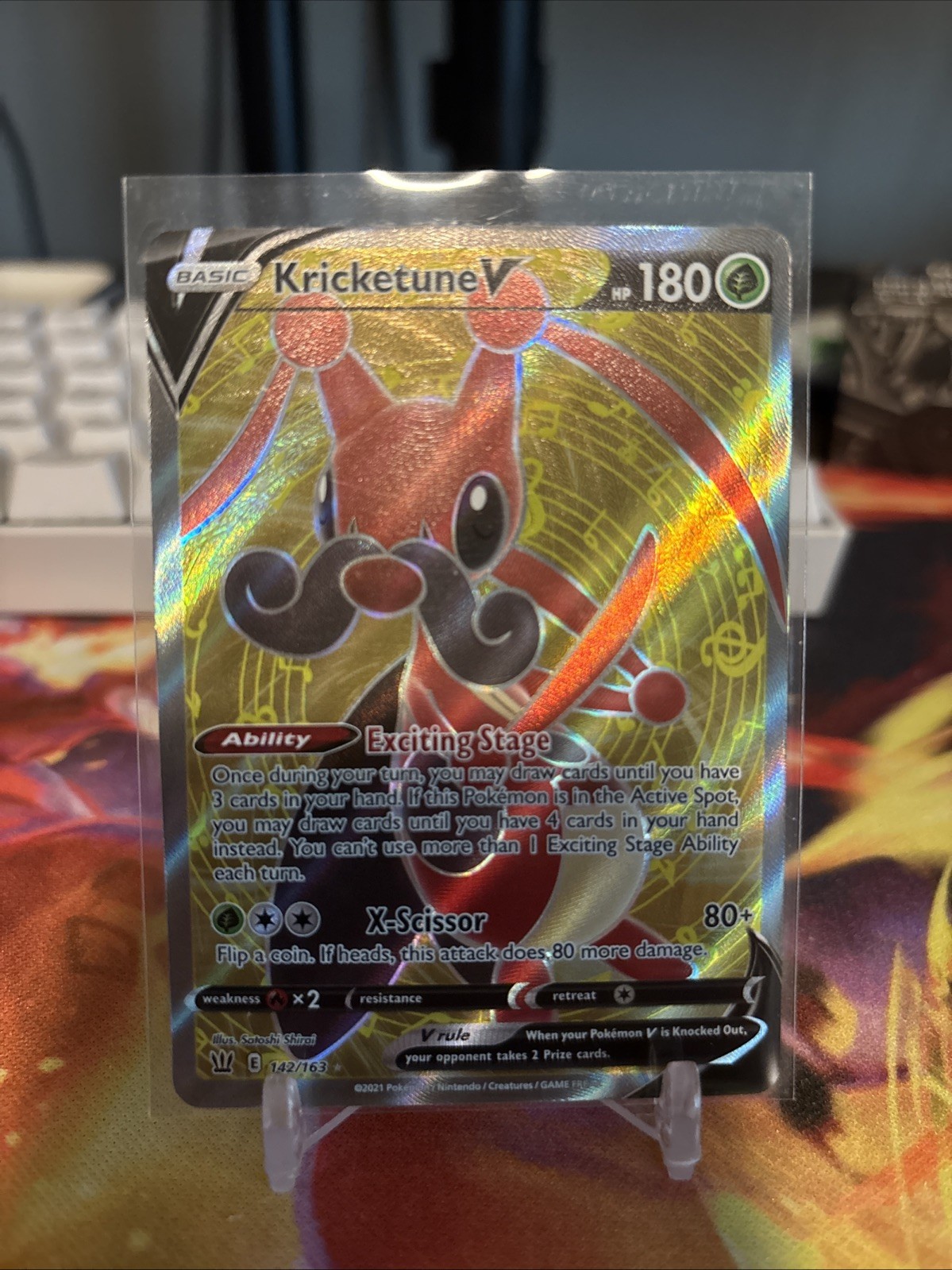 Kricketune V (Full Art) 142/163 Swsh05: Battle Styles Holo