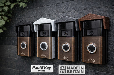Regen Sonnenschutz für Ring Video Doorbell 1/2/3/3+/4 NEU PRO + Batterie Clip auf UK