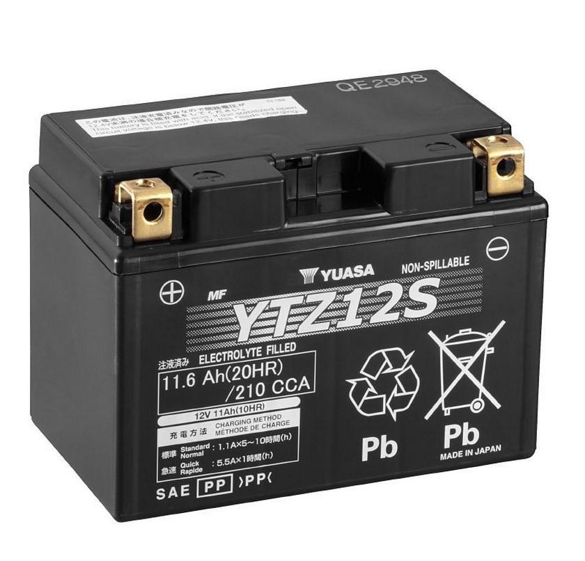 Batterie YTZ12S 12V pour Yamaha Silver 600 résistant aux démarrages hivernaux