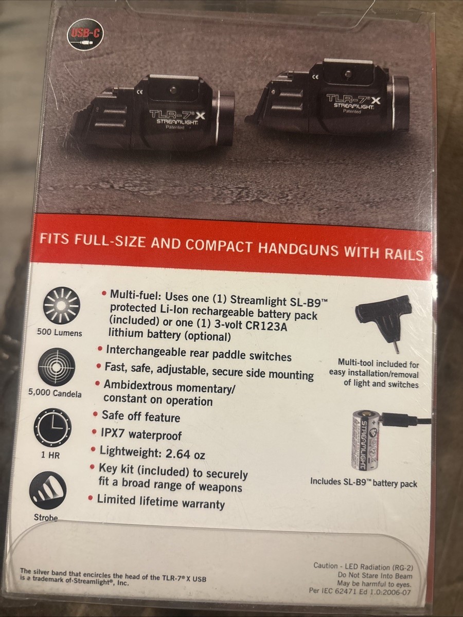 Streamlight 69455 TLR-7X Low-Profile Rail-Mounted Tactical Weapon