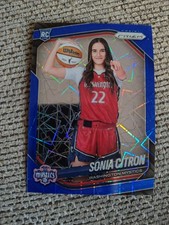 2025 Panini Prizm WNBA Sonia Citron Variation Blue Velocity Prizm #148 (RC)