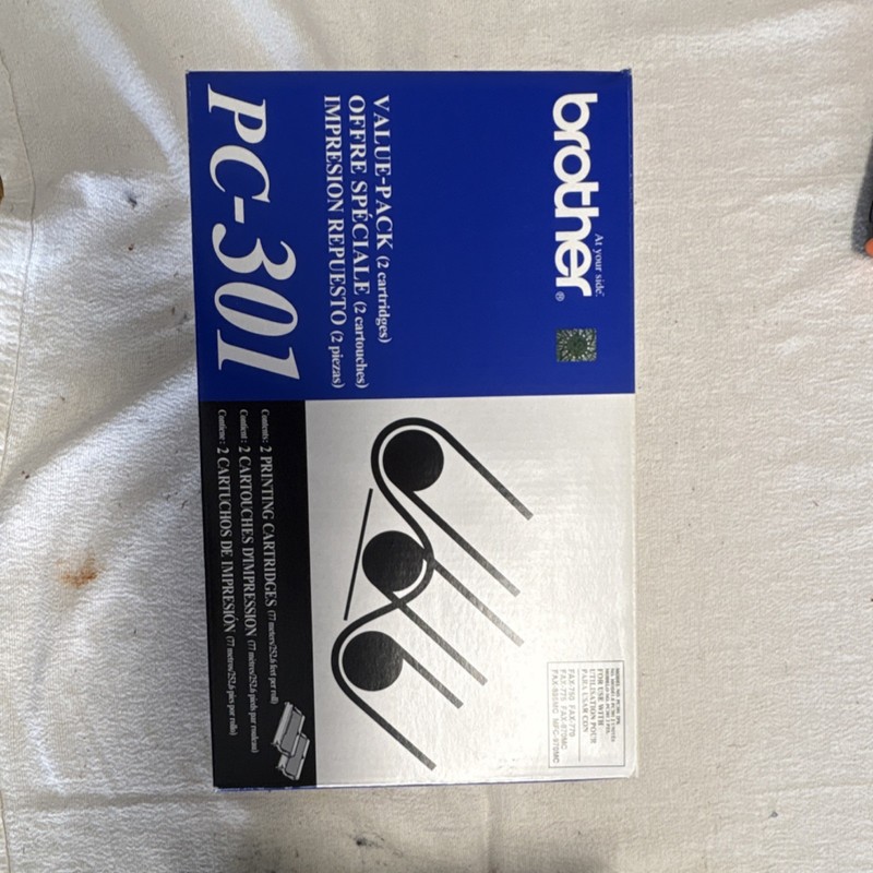 Brother PC-301 Fax Cartridge Value Pack, 2 Cartridges