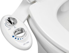 Single Nozzle, Self-Cleaning, Non-Electric Bidet Attachment for Toilet Seat...