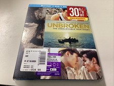 Unbroken Blu-ray, DVD  Digital With Slipcover Brand New Sealed