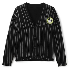 Disney Parks Nightmare Before Christmas Jack Skellington Adult Cardigan S, L