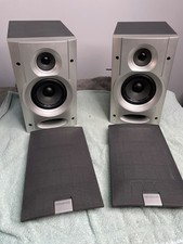 Kenwood LS-M31 Bookshelf Speakers 20W 6 Ohms Grey Vintage Speakers .