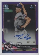 2018 Bowman Draft Chrome Pick Purple Refractor 61/250 Mason Denaburg Auto 0rf