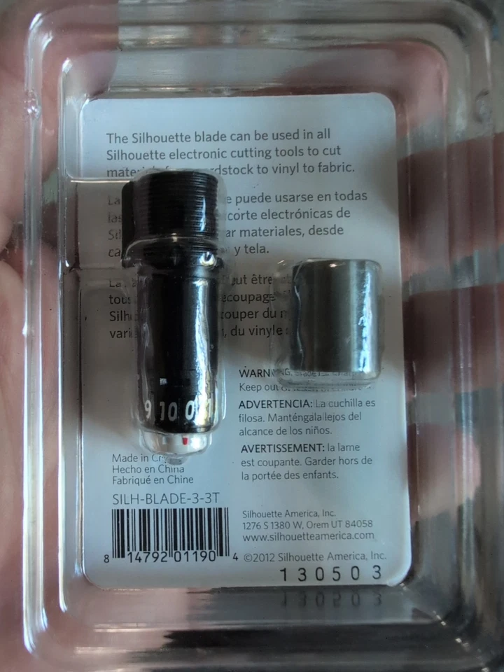 Hoja de repuesto y tapa de trinquete Silhouette Cameo marca sellada SILH-BLADE-3-3T Foto 2 de 2