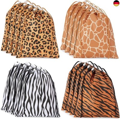 BLUE PANDA Party-Geschenktüten mit Tierdruck, 25,4 x 30,5 cm, Polyester, 