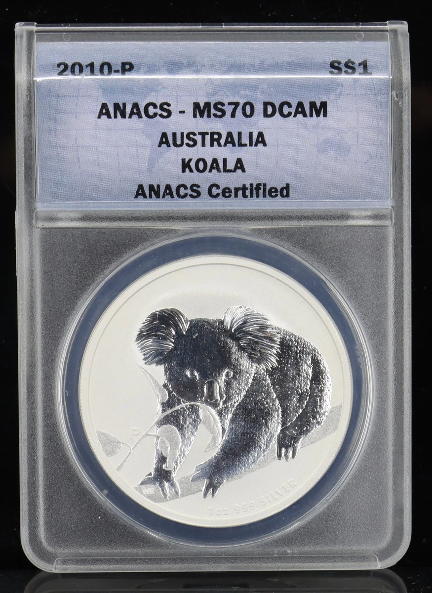 Australian Koala Grade MS 70 ANACS Certified Silver Bullion Coins