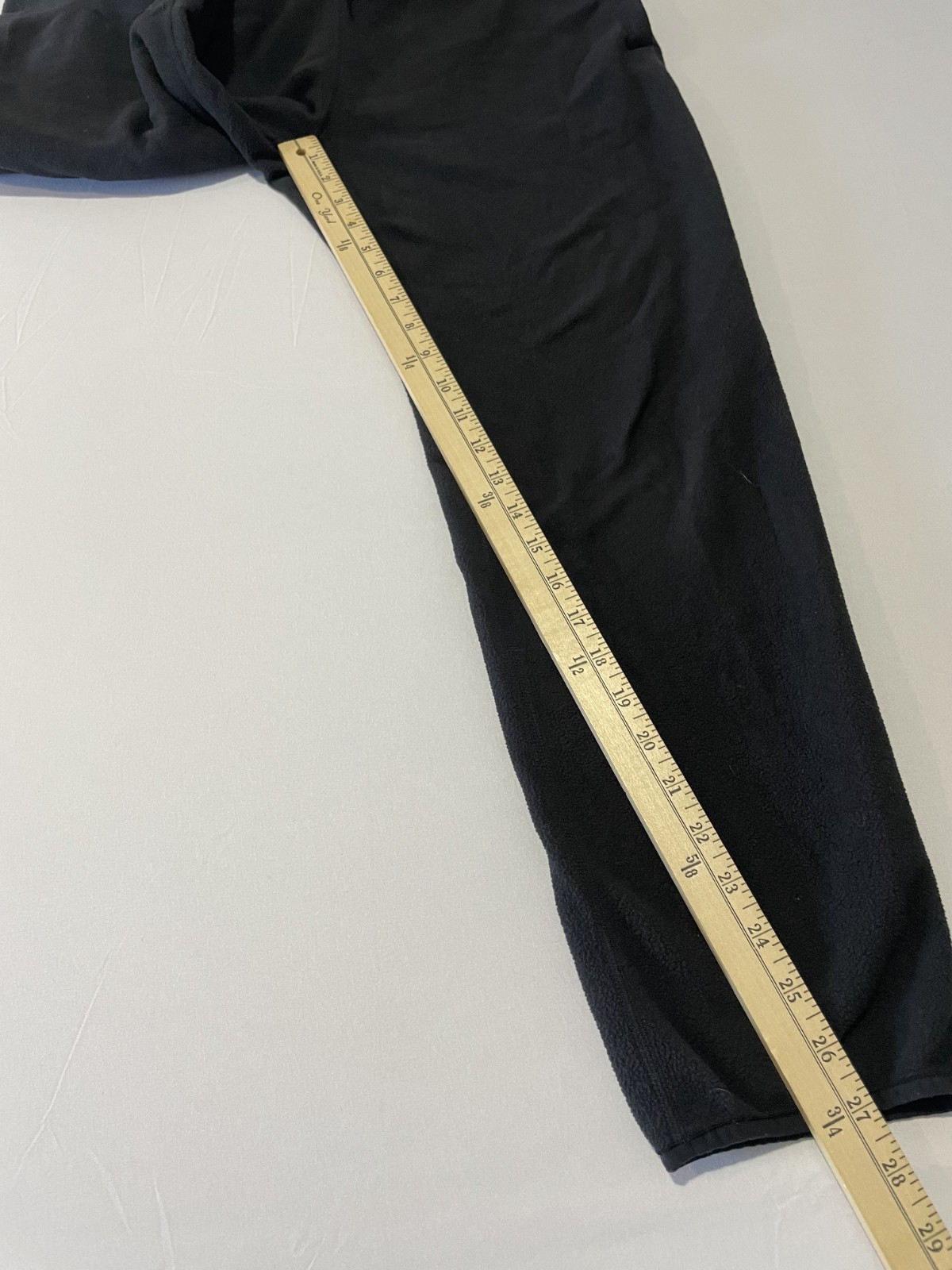 Rei Co-op Trailmade Fleece Pants Medium Short Mens Black Drawstring Tapered