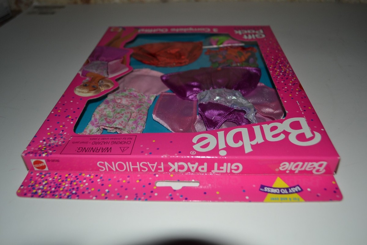 Barbie Gift Pack Fashion 3 Complete Outfits 68585-92 NEW | eBay