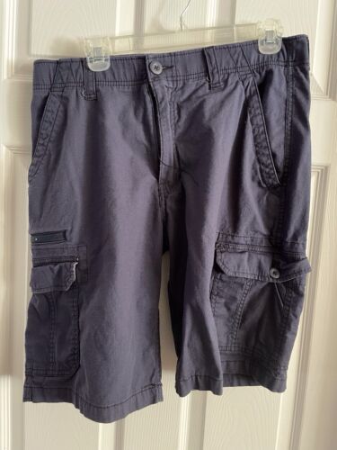 Wear First Cargo Shorts Men's Waist 34 Pockets NAVY BLUE