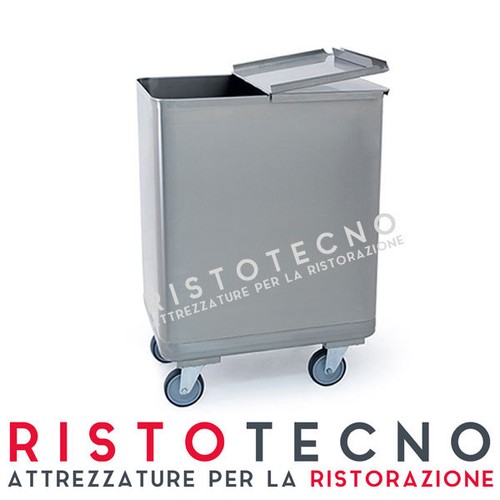 Tramoggia farina in acciaio inox, su ruote. Lt. 125 Ristorante forno  pizzeria | eBay