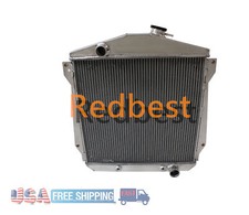 4348ch Aluminum 3 Rows Radiator For 43-48 Chevy Fleetline Fleetmaster Sedan 3.8l 4348ch Aluminum 3 Rows Radiator For 43-48 Chevy Fleetline Fleetmaster Sedan 3.8l