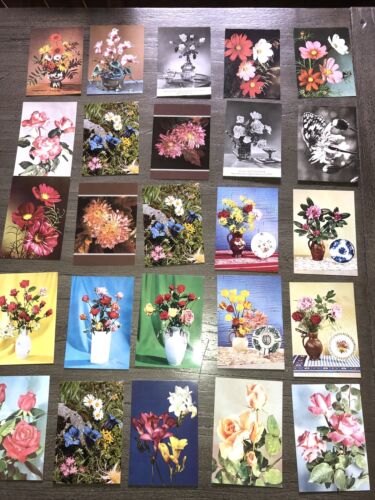 25 DDR Blumenkarte  Grußkarte Postkarte Geburtstag Kult Vintage Blume Deko O2 - Bild 1 von 5