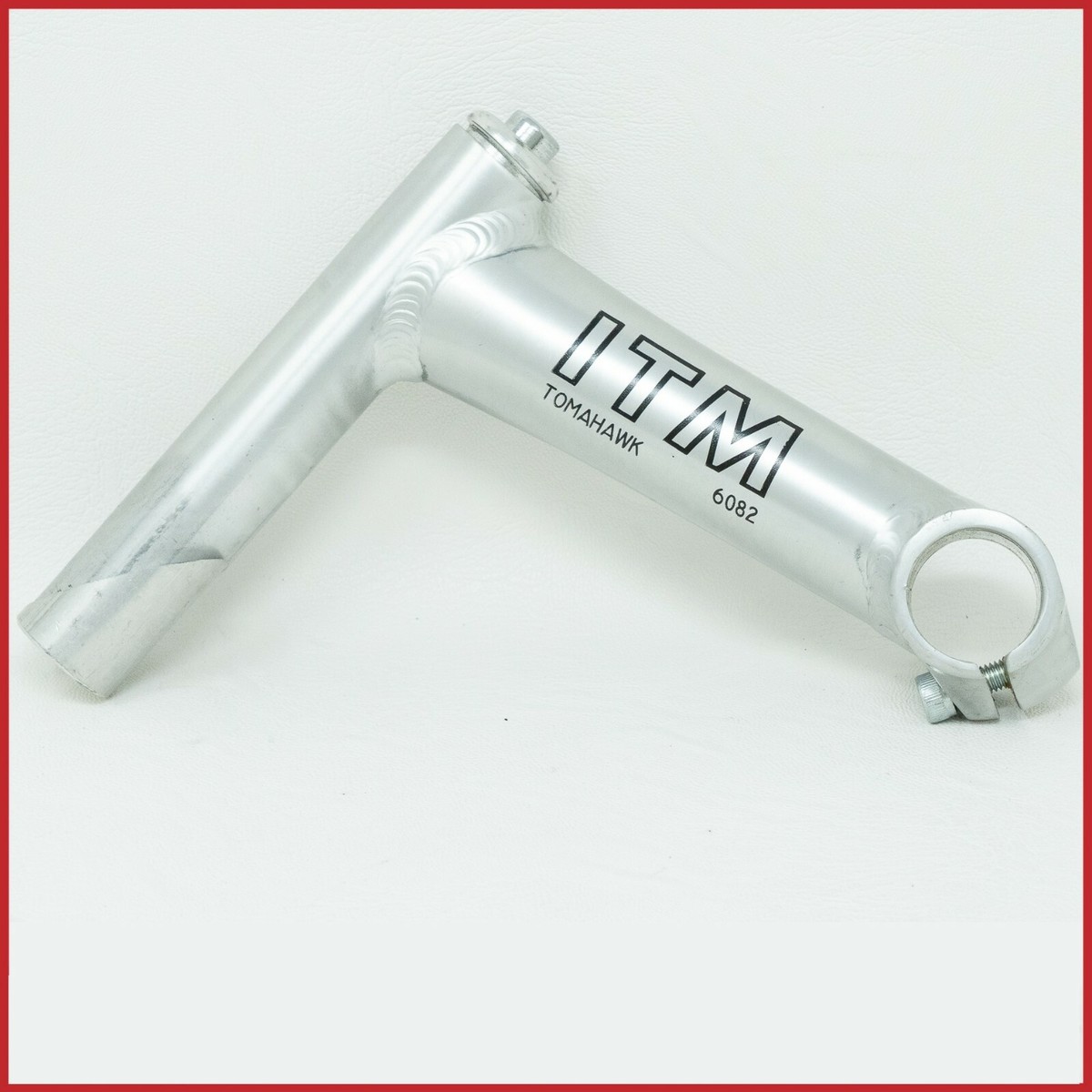 NOS ITM TOMAHAWK MTB STEM SILVER 1+1/8 130mm 80S 90S VINTAGE