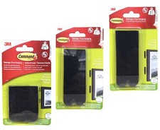 3M Command Strips Damage Free Wall Hanging Picture Frames Heavy Duty - Black