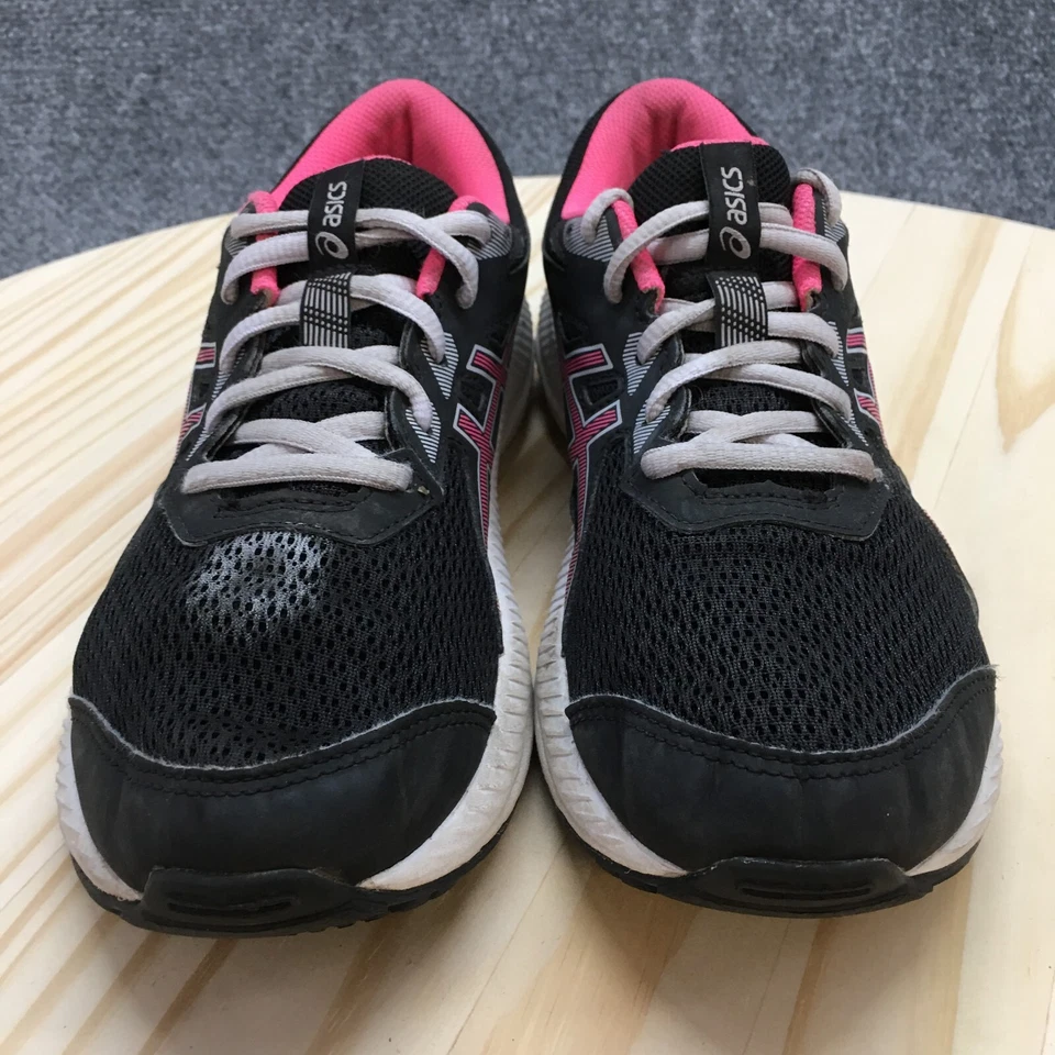 Asics Zapatos Juveniles 5.5 Contend 8 GS Tenis para Correr Malla Negra Atléticos 1014A259 Foto 3 de 4