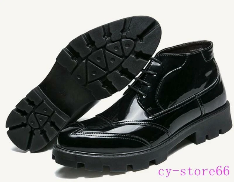 Shiny mens hotsell boots