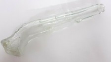 Vintage Unique Pistol Shape Glass Bottle True Collectible Decorative. G16-24