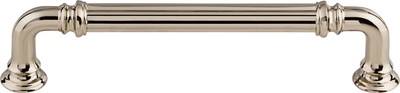 Top Knobs TK323PN Reeded 5'' Center to Center Bar Pull Polished Nickel