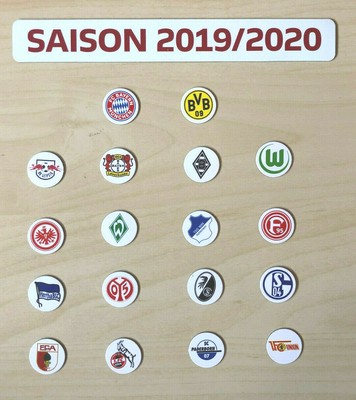 Bundesliga Logo Magnete Saison 2019 20 Alle 18 Fussball Vereine Ebay