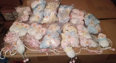 DERNIER LOT DE 12 GUIRLANDES DECO DE NOEL AVEC 3 SUJETS EN TISSU SUR CORDE 1M60 - Photo 1/4
