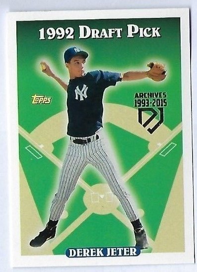 2015 Topps Derek Jeter New York Yankees Archives 1993–2015 1992