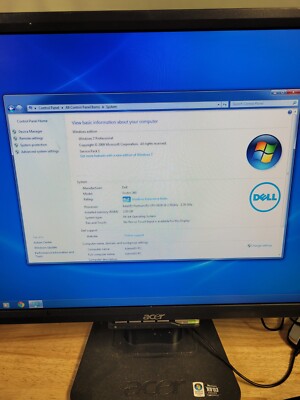 Windows 7 Desktop Dell Vostro 260. 2.00 GB RAM. DVD-RW. Tower only