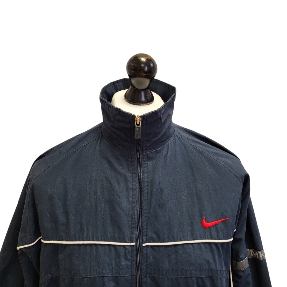 Nike Navy Blue Active Wear Sports Bomber Jacket Uk Men's S Eu 46 PP835