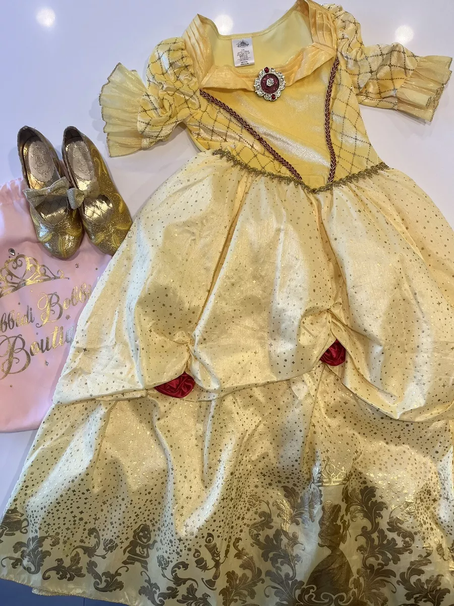Disney store Belle dress size 7 8 and shoes 11 12
