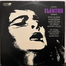 GEORG SOLTI - Strauss Elektra Highlights (UK Pressing)- 12" Vinyl Record LP - EX