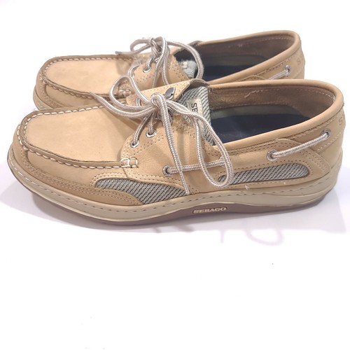 SEBAGO Tan Leather Marine Grip Boat 