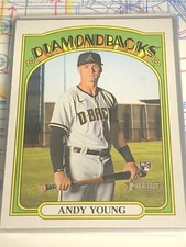 2021 Topps Heritage High Number Baseball Base Rookie #590 Andy Young RC SB2