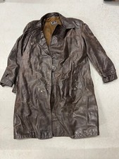 VINTAGE BROWN LEATHER MILITARY