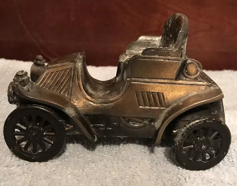 Vintage Banthrico Brass Society National Bank Car Bank 1902 Nash