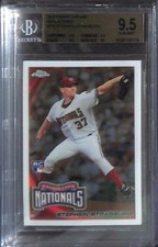 2010 Topps Chrome Refractors #212 Stephen Strasburg BGS 9.5 GEM MINT