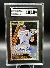 2023 Topps Update Black Gold Anthony Volpe Auto Yankees RC /25 SGC 10/10 ROOKIE