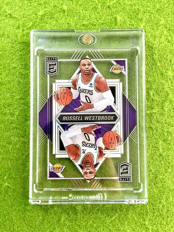 RUSSELL WESTBROOK CLEAR CARD JERSEY #0 LAKERS 2021 Elite DECK Russell Westbrook