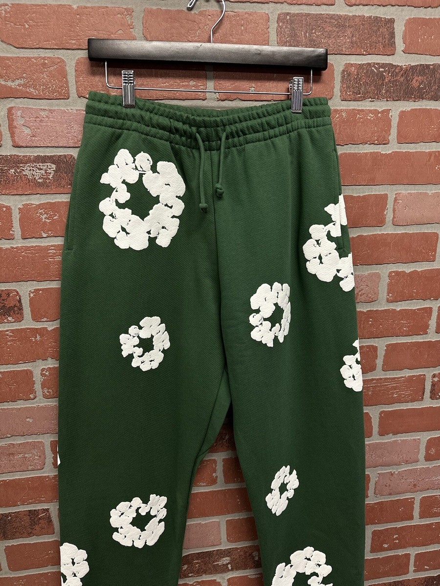 Size M New Denim Tears The Cotton Wreath Sweatpant Green 100